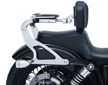 Chrome multi purpose ajustável driver & passageiro encosto para harley street 750 500c 2016-2020