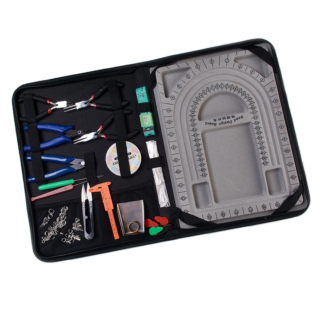 

Jewelry Making Complete Set With Tools, Beadboard, String,DIY Craft Projects