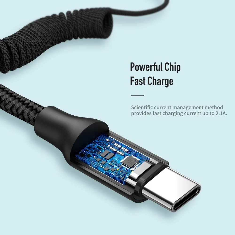 QC 3,0 выдвижной пружинный usb-кабель Type C 3A для Huawei P20 Mate 20 Pro Xiaomi для Samsung Galaxy S9 S8 One Plus Quick Charge QC 3,0 выдвижной пружинный usb-кабель Type C 3A для Huawei P20 Mate 20 Pro Xiaomi для Samsung Galaxy S9 S8 One Plus Quick Charge