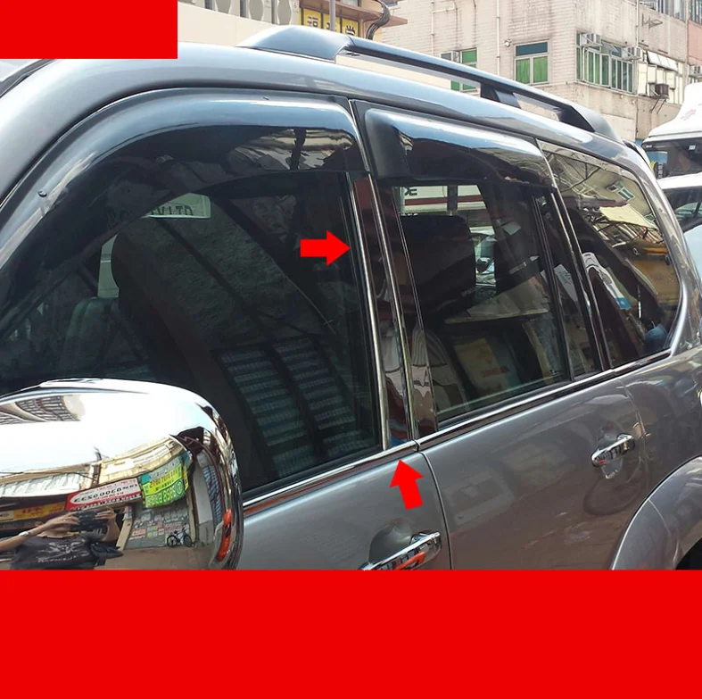 Украшение для стекла автомобиля планки для toyota land curiser prado 2003 2004 2005 2006 2007 2008 2009 J120