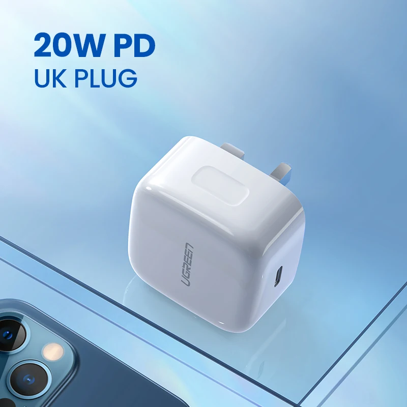 UGREEN PD20W USB Charger for iPhone 12 Pro 11 X 8 USB C Fast Charger Quick Charge 4.0 3.0 for Xiaomi Huawei Phone PD Charger 65w charger usb c Chargers