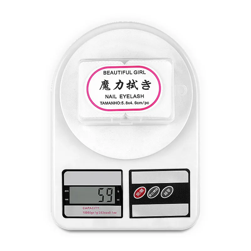 180pcs Sanitary Soft Absorbent Nail Clean Cotton Pad Remove Nail Polish Pink Nail Art Box Container Storage Makeup Clear Box