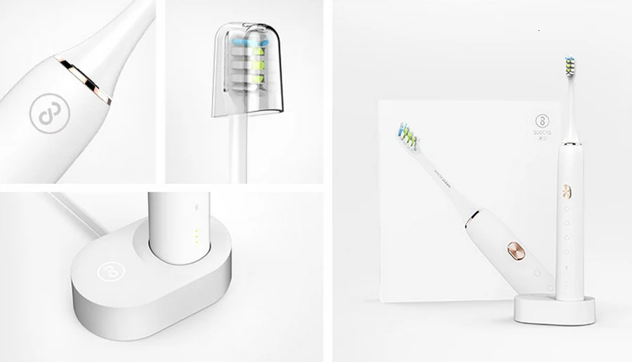 Xiaomi электрическая зубная щетка обновленная электрическая перезаряжаемая умная звуковая щетка Ультра звуковая отбеливающая зубы вибратор беспроводное приложение