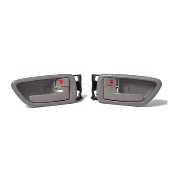 

1Pair Beige Car Front Inside Inner Door Handles Left & Right For Toyota Avalon 2000 - 2004 With Bezel 69205-AC010 69206-AC010