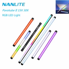 Nanlite-tubo de luz LED Pavotube II 15X 30X Pavotube 15C 30C RGB, palo de luz de fotografía de mano creativo para fotos, vídeo y película
