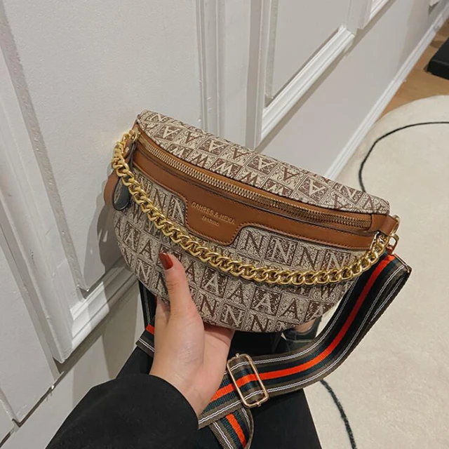 Waist Bags for Women Luxury Designer Brand Handbag Female Shopper Shoulder Purse Belt Banana Wallet Fanny Pack 2022 New Trend Brown 2