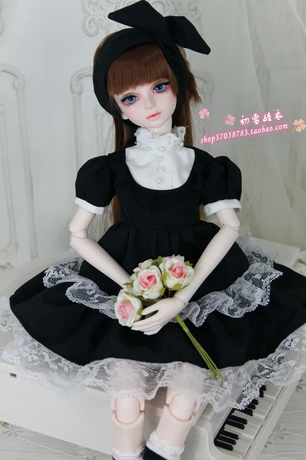 

1/4 1/3 BJD clothing Accessories doll Maid dress set for BJD/SD Giant baby MSD SD13,not include doll, shoes,wig and other E2523