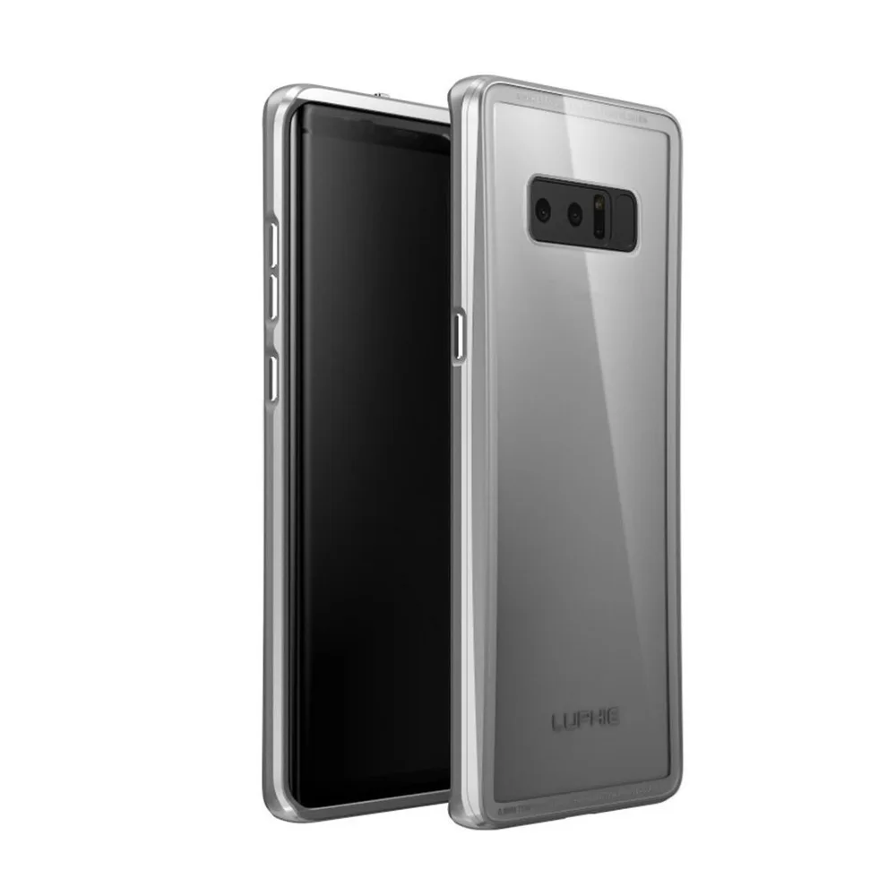 Luphie металлический каркас чехол для телефона 9H закаленное стекло задняя крышка ультра-тонкий телефон защитный чехол для samsung Galaxy Note8 S8 S8 Plus