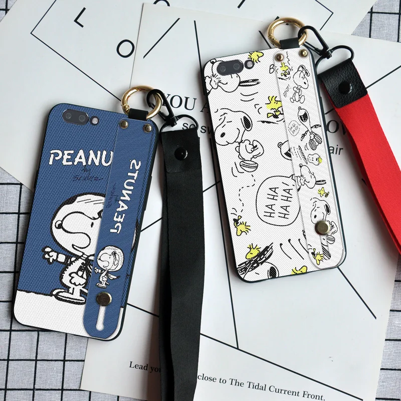 Силиконовый чехол с ремешком на запястье для OPPO R7 R7S R9 R9S R11 R11S Plus роскошный собакой