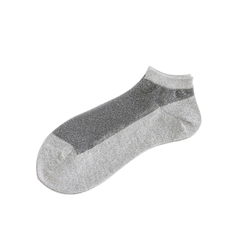

Women Transparent Silk Summer Socks Female Sexy Retro Glitter Socks Gold Silver