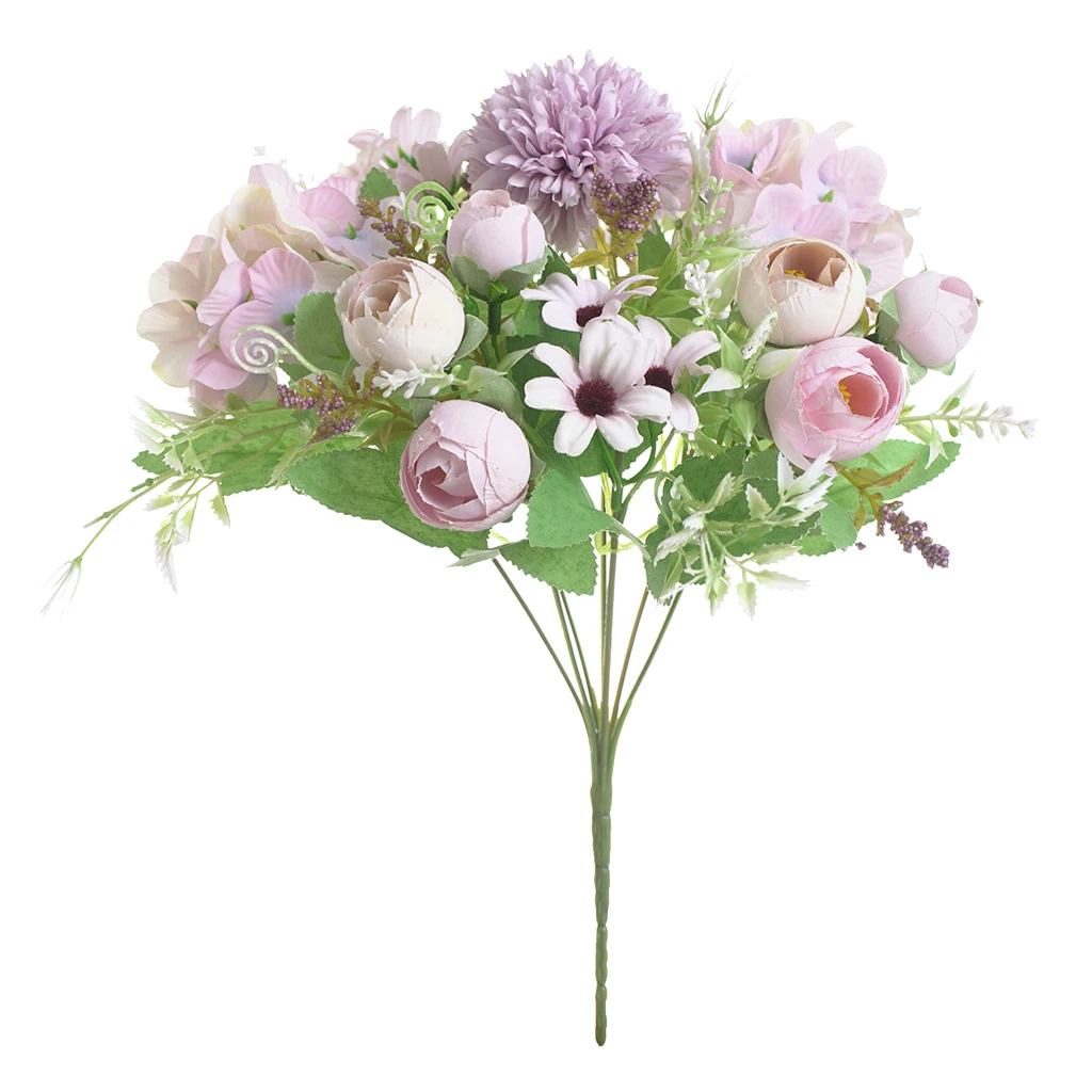 Artificial Flowers Real Touch Long Stem Bridal Wedding Bouquet  Flowers 