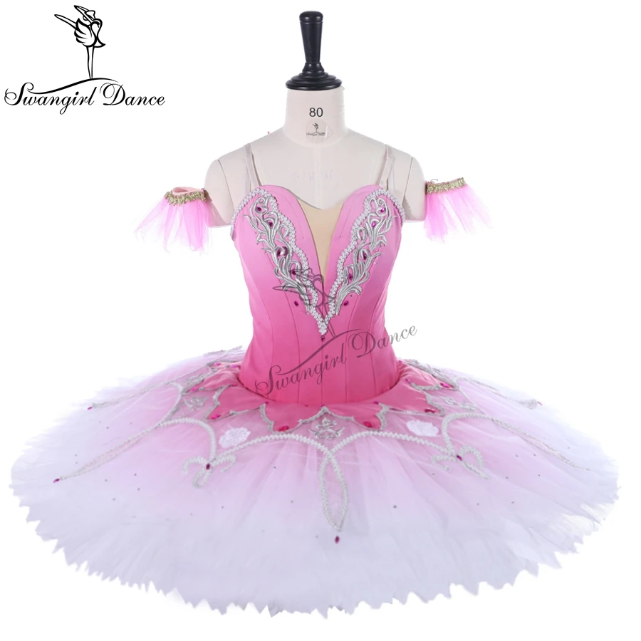 purple-red gradient performance ballet stage costume tutu dress women  fairy sleeping beauty ballet tutu BT9250