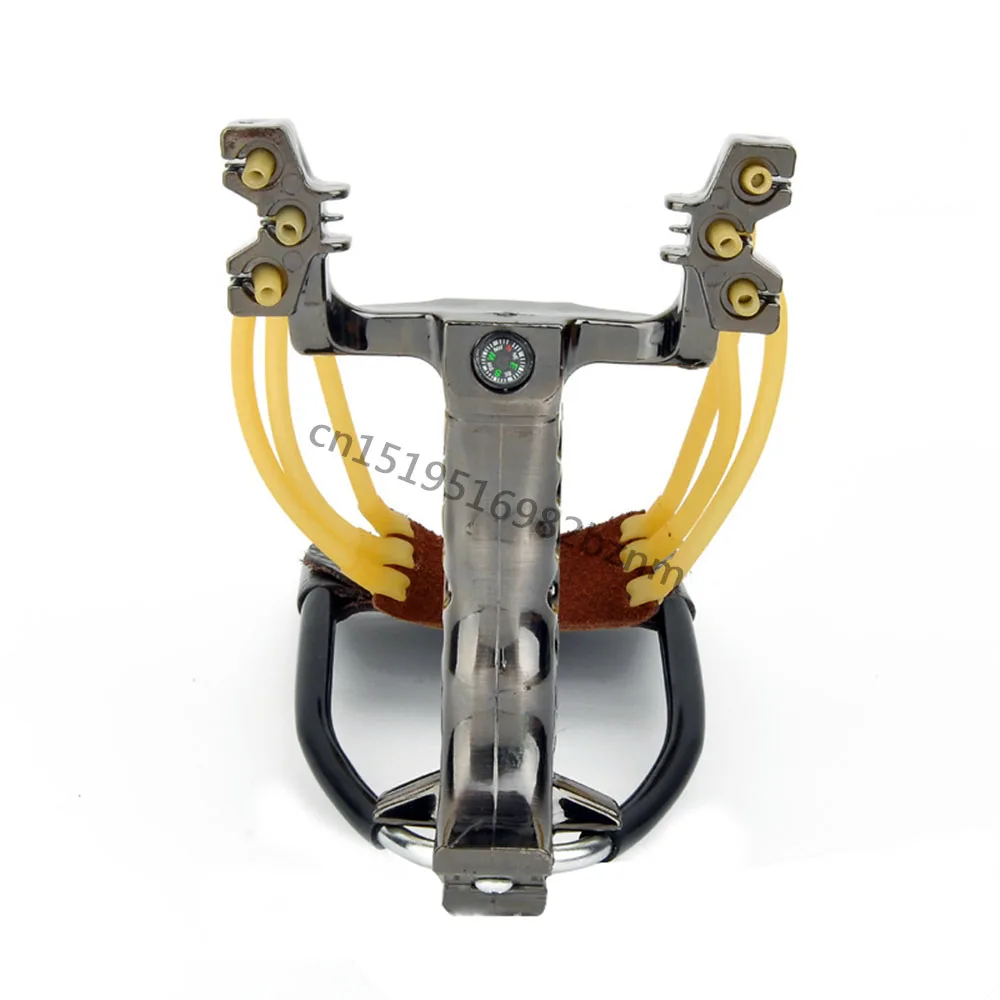 Slingshot Hunting Catapult Folding Wrist Flat Rubber Band Powerful Outdoor Shooting Fishing Game