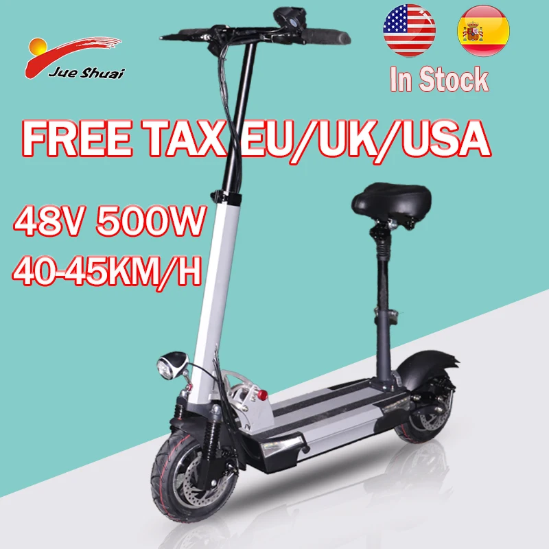 

Jueshuai Electric Scooter 800W Motor Kick Scooter 50KM/H 48v26A Battery Foldable Two Wheels Electric Skateboard for Adults