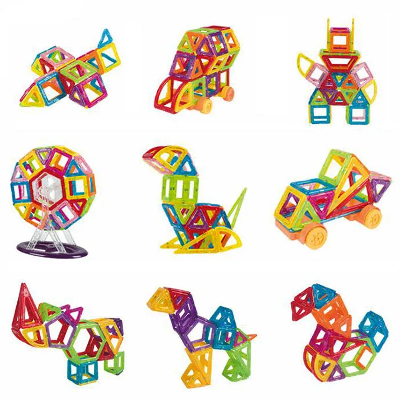 184pcs-42pcs Magnetic Designer Magnet Building Blocks Accessories Educational constructor Toys For Children | Игрушки и хобби