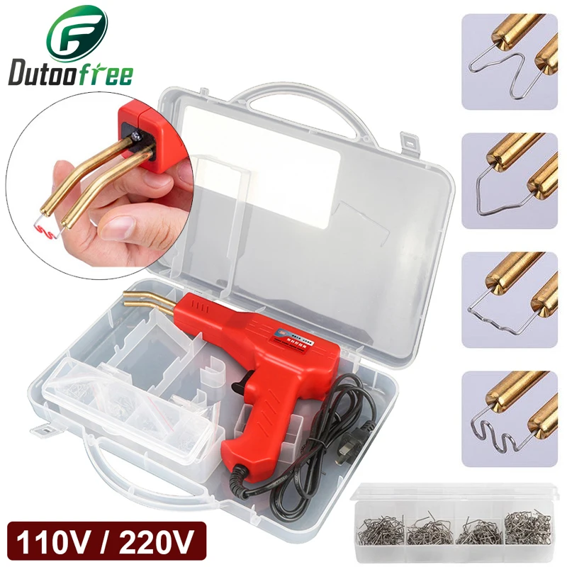 outil de réparation du tableau de bord du pare-chocs Bostar Fer à souder en plastique pour pare-chocs de voiture machine à souder avec agrafeuse chaude 30 W