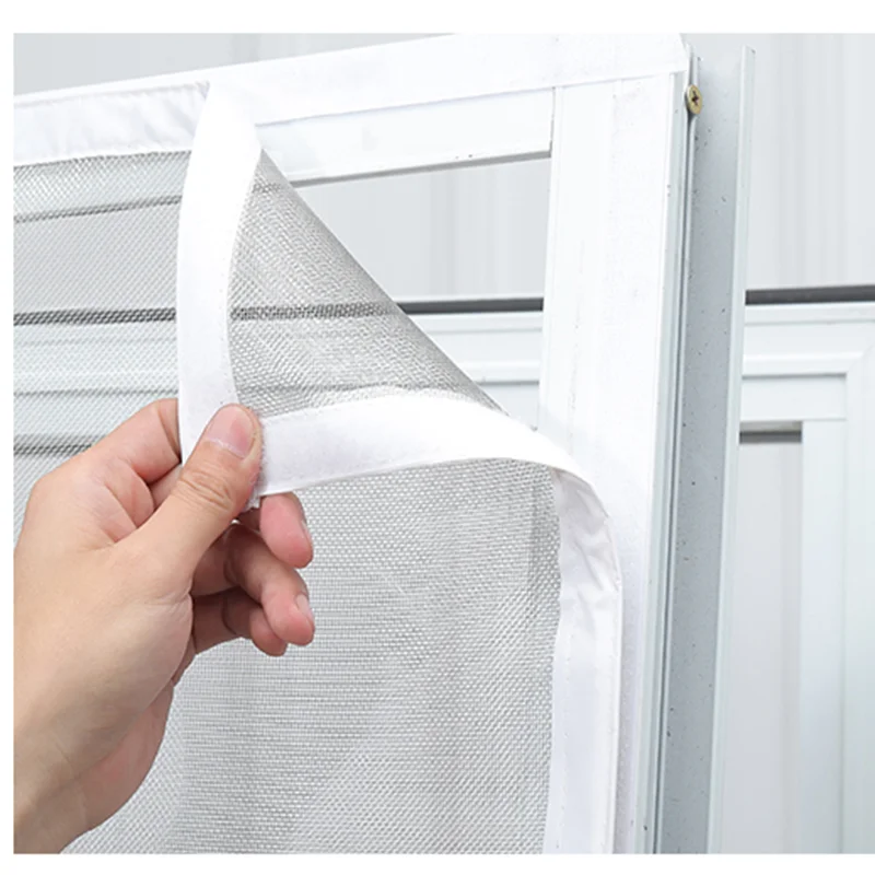 Mosquiteras antimosquitos de nailon grueso, mosquiteras para ventanas, mosquiteras invisibles para puertas, venta al mayor|Cortinas| - AliExpress