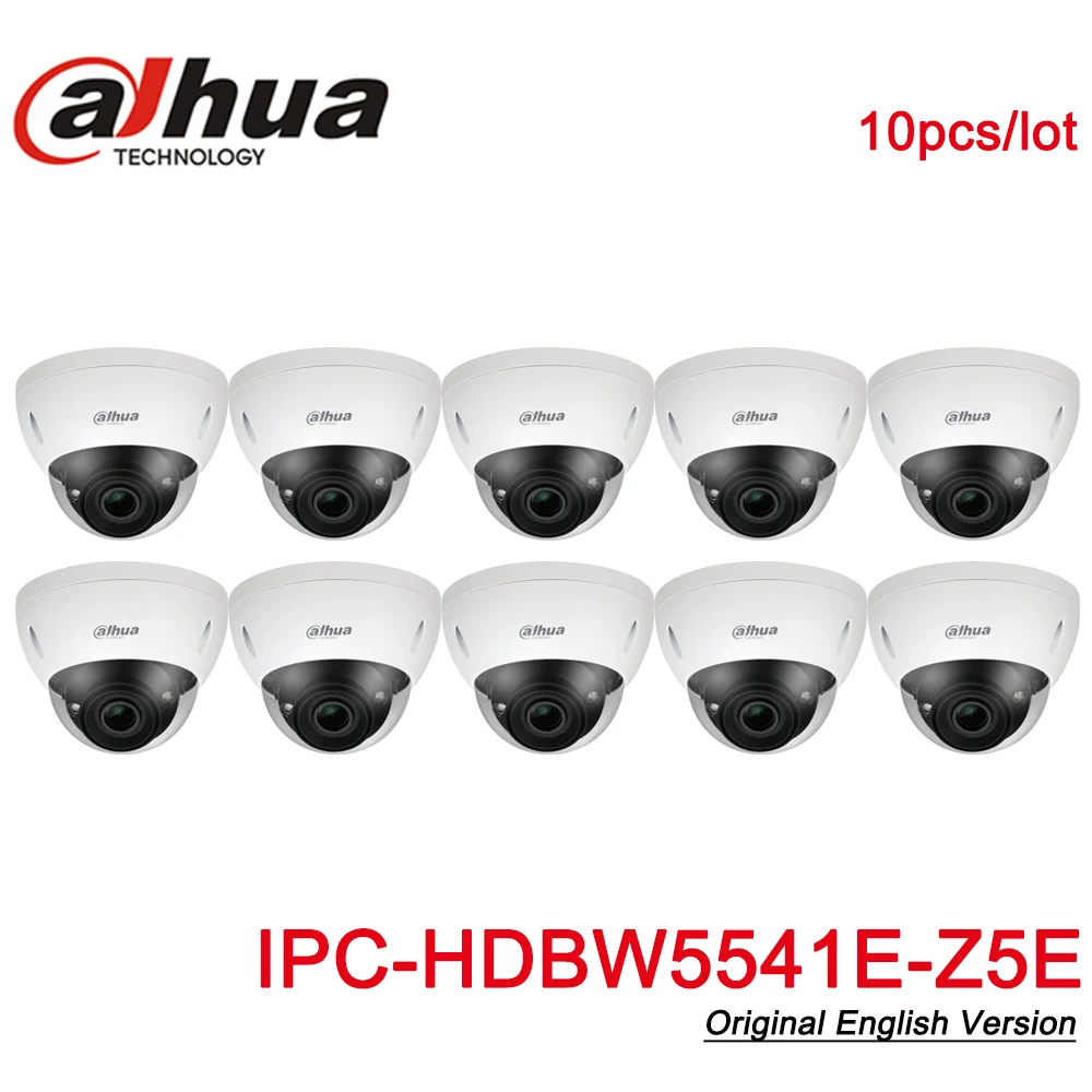 Предпродажа Dahua IPC-HDBW5541E-Z5E оригинальная 5MP Pro AI Vari-focal купольная 7-35 мм сетевая камера IR80M IP67 IK10 10 шт./лот