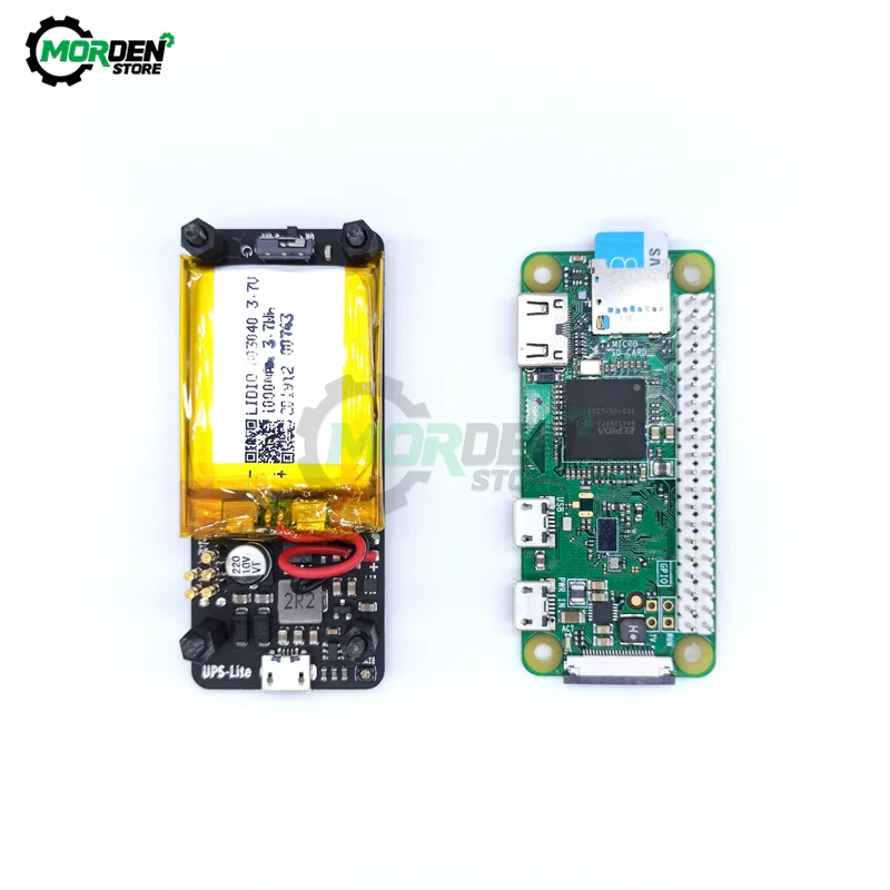UPS Lite V1.2 UPS Power HAT Board With 1000mAh Polymer Lithium Battery ...