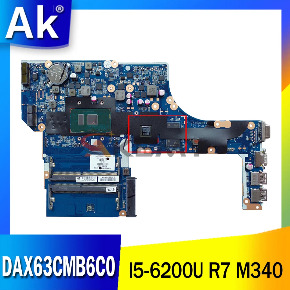 Материнская плата 855562-601 855562-001 для ноутбука HP Probook 450 G3 материнская SR2EY I5-6200U R7 M340