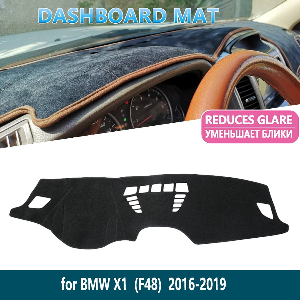 for BMW X1 F48 2016 2017 2018 2019 Protect Carpet Anti-UV Dashboard Mat Cover Pad Inner Sun Shade Dash board Car Accessories | Автомобили