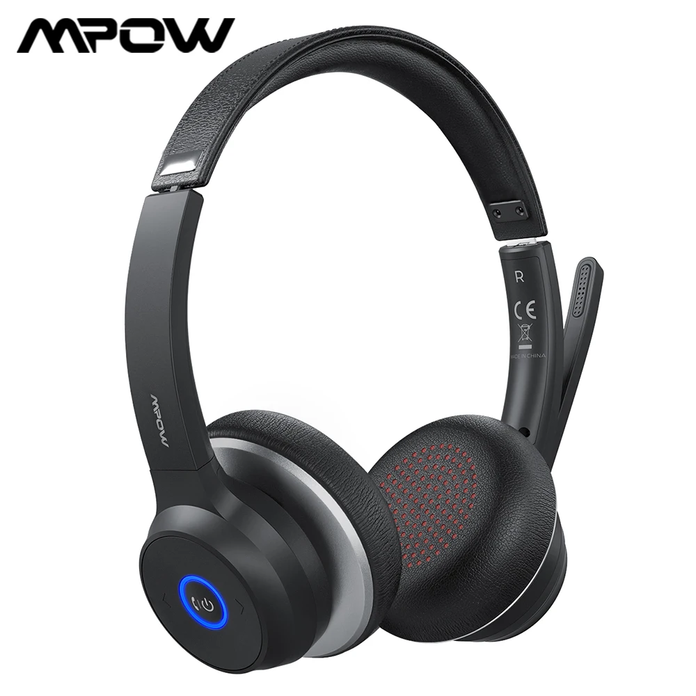 Беспроводная Bluetooth гарнитура Mpow HC5 с шумоподавлением CVC 8 0 и аккумулятором 22