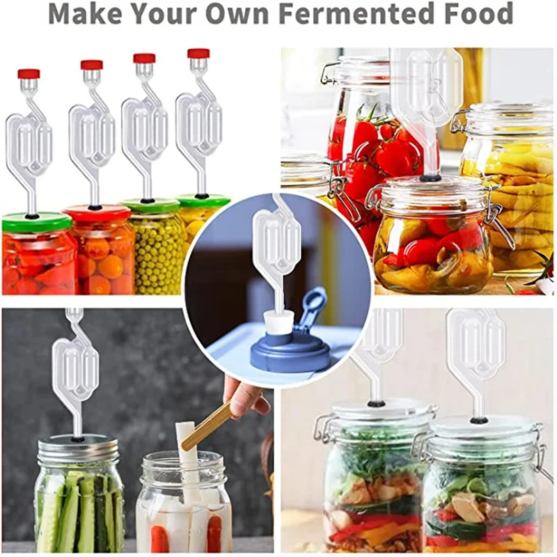 Airlock Stopper S-Shape Homebrew Bubble Carboys Fermenter Seal Valve Food Grade Grommets Wine Making Plastic Airlock