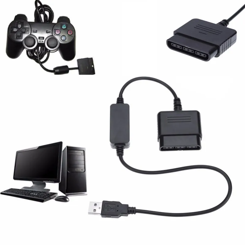 Универсальный конвертер кабель для sony PS3 игровой контроллер конвертер Кабель-адаптер для sony PS2 игровой контроллер к ПК/PS3 консоли