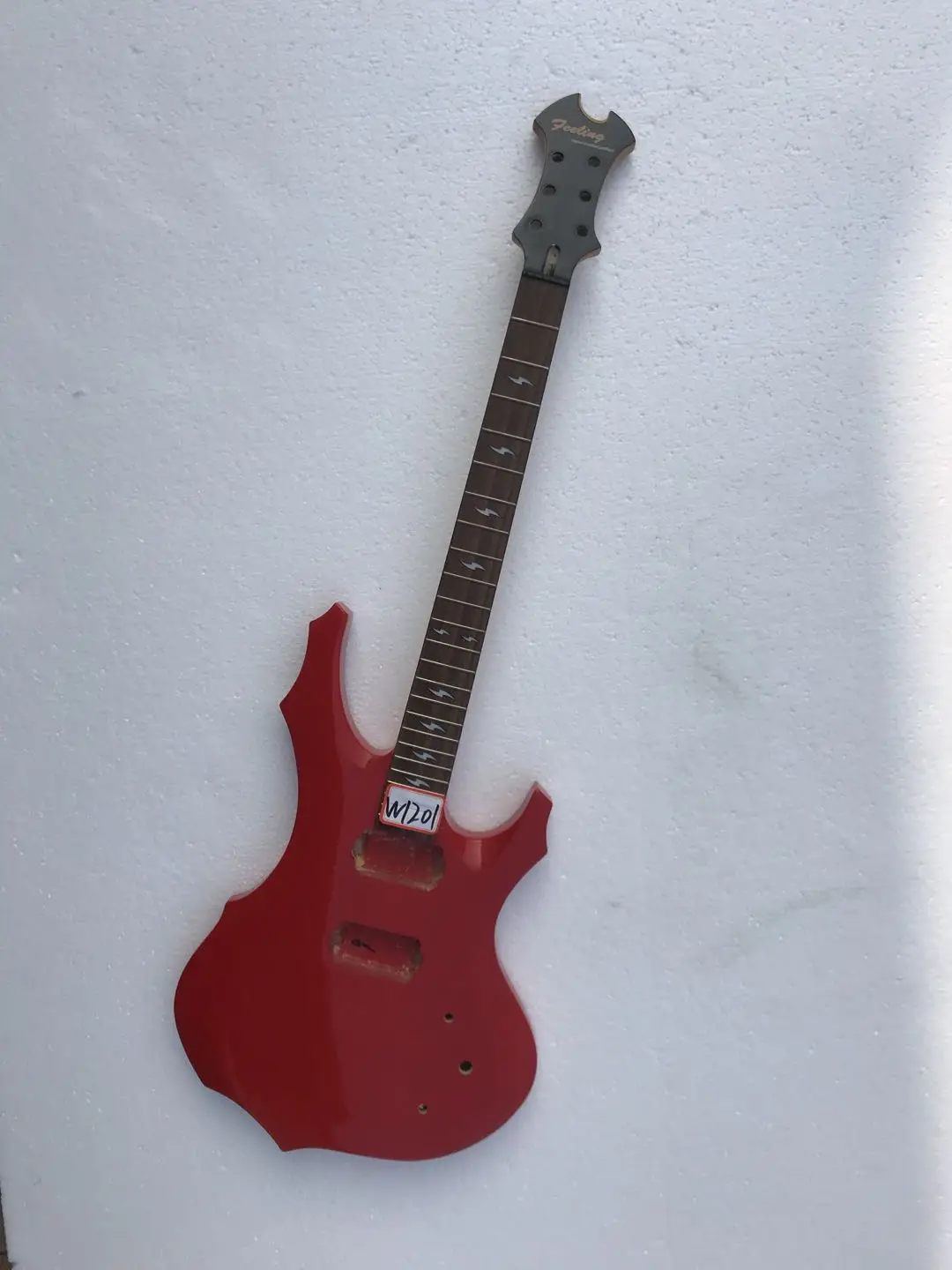 

DIY (Not New) Custom Electric Guitar Tiger Maple Top without Hardwares in Stock Free Shipping W1201
