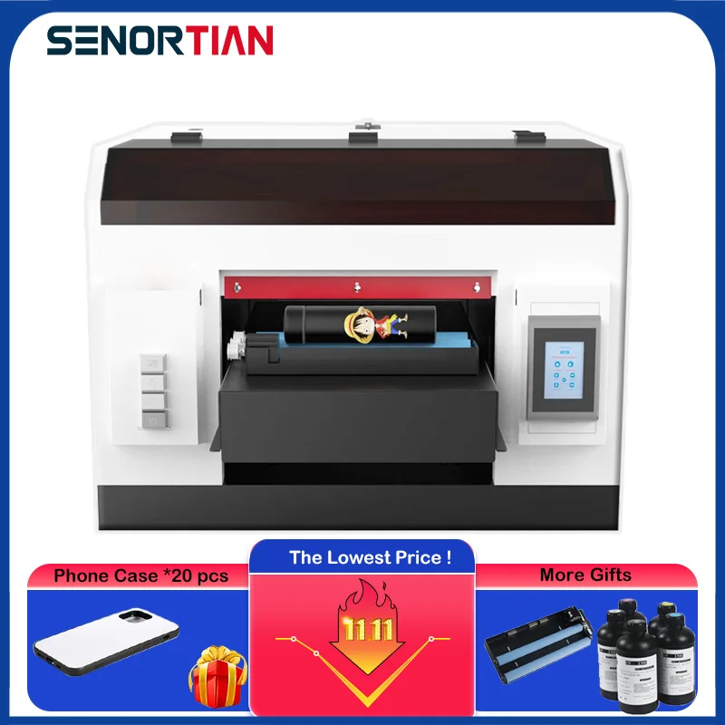 SENORTIAN УФ принтер uv printer a3 планшетный dtg for tshirt для футболок многофункциональный