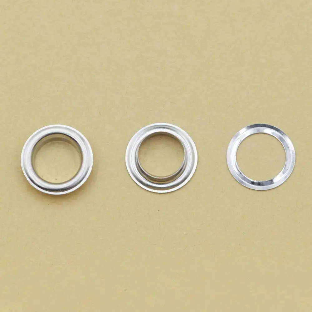 KALASO 30sets 12mm Brass Material Flat Edge Grommet Eyelet Washer Fit Leather DIY Craft Shoes Belt Cap