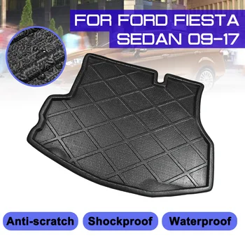 

Car Rear Trunk Boot Mat Waterproof Floor Mats Anti Mud Tray Cargo Liner Carpet For Ford Fiesta Sedan 2009-2017