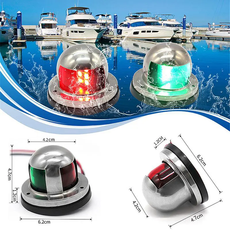 Vehemo 8 светодиодный Sidelight аксессуары для яхты навигационный свет паром светодиодный сигнальный свет для лампы лодки корабль для стали