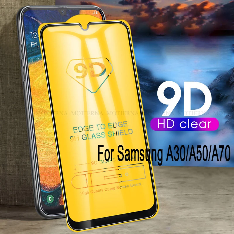 Закаленное стекло 9D для Samsung Galaxy A30 A50 A80 A90 A70 A20E полная защита экрана A20 A30S A50S S10E |