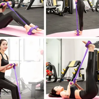 

Multifunctional Pull Rope Female Emulsion Pedal Elastic Rope Leg Puller Abdominal Crunches Elastic Tube