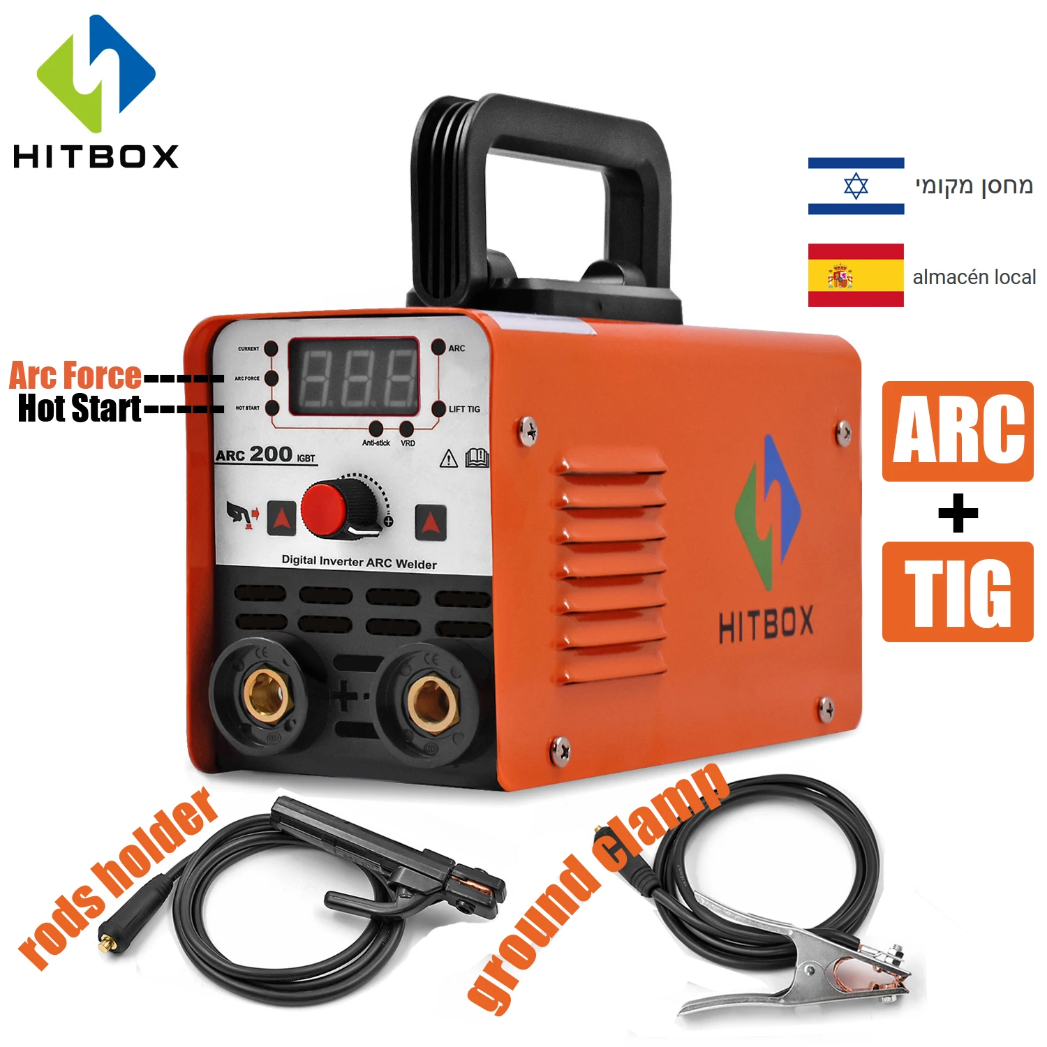 HITBOX Arc Welder MMA Stick обновленная функция Tig для дуговой сварки антипригарный