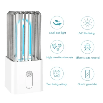 

Rechargeable Sterilizing Light UV Sterilizer Light Germicidal Lamp Ultraviolet Sterilization Light UVC Disinfection Lamp