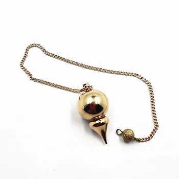 

Copper Metal Dowsing Pendulum for Reiki Healing Divinatio Pendent Spiritual Wicca Men Amulet Screw Shape Pendule Radiestesia