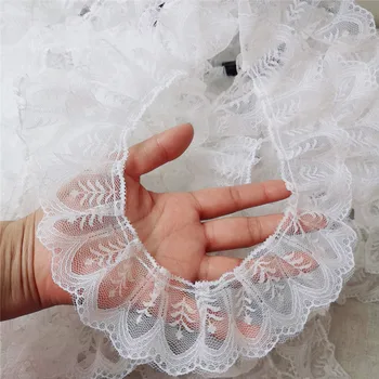 

New arrival 5 cm wide simple and versatile fresh pleated clothing lace pleated lace accessories