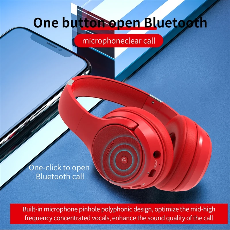 ZEALOT B36 wireless Bluetooth headset portable independent noise reduction foldable for Xiaomi Huawei and Apple with microphone