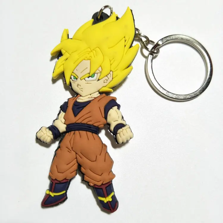 1 шт. 6 ro 8 см мультфильм Dragon Ball аниме-брелок для ключей ПВХ Рисунок брелок крутые игрушки брелок для ключей Рождественский подарок новинка