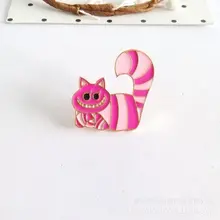 Настраиваемый сказочный мультфильм анимация Алиса в стране чудес серия брошь воротник булавка аксессуары для одежды