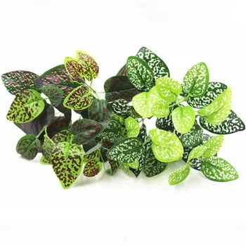 

12Pcs 32cm/12.6" Length Fake Green Plants (7 Stems/Bunch) Simulation Greenery for Home Wedding Decorative Artificial plant