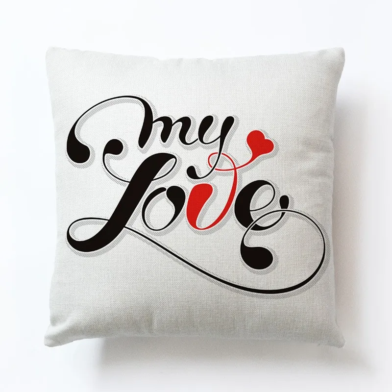 Любовь Пара наволочки диван гостиная украшения 1 шт. 45x45 см Nap Pillowsham наволочки для детей подарок