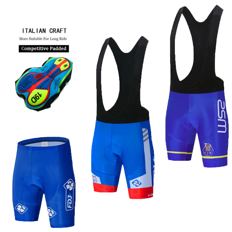 Pantaloncini da ciclismo della squadra estiva 2024 Coolmax 19D