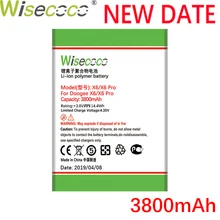 Wisecoco X6 3800 мАч мощный аккумулятор Для DOOGEE X6 X 6 Pro Телефон Замена батареи+ номер отслеживания