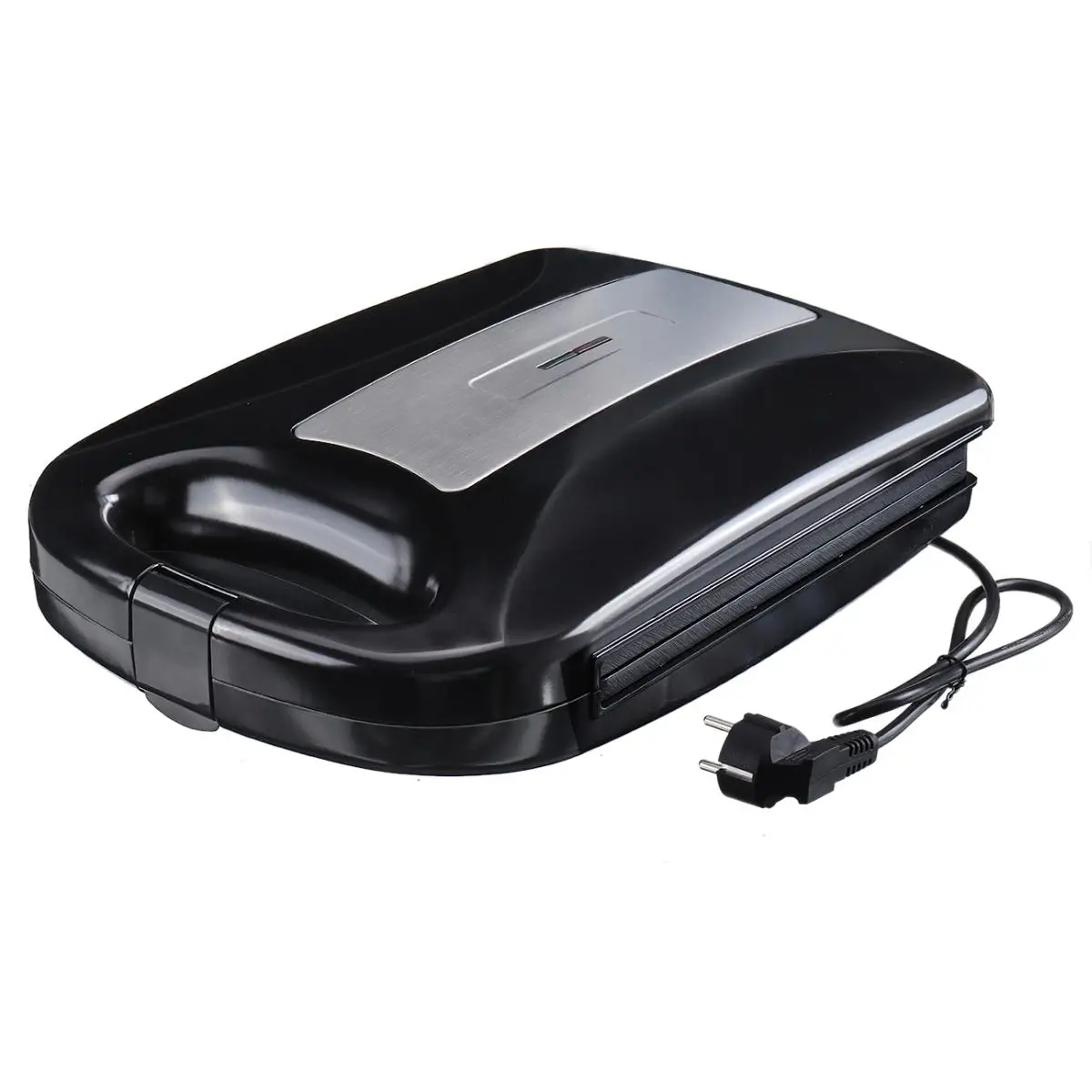 Sandwichera eléctrica 4 rebanadas de doble tostada parrilla antiadherente prensa Jaffe Waffle máquina de hacer pastel horno de desayuno 1200W 220V - 5