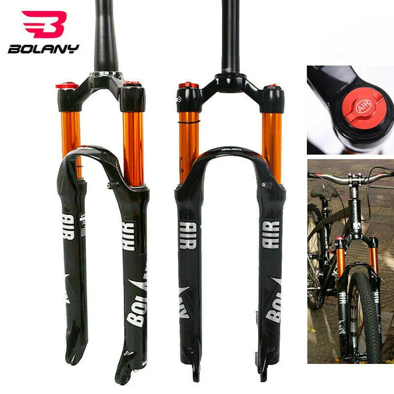 1*High-quality MTB Bike Front Fork Light Air Suspension Forks Fit for 26''27.5'' 