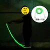 NEVERTOOLATE NO LOGO fluorescence light up soft pvc jump rope 5mm diameter 2.9m length coachchirs handle night fitness 2