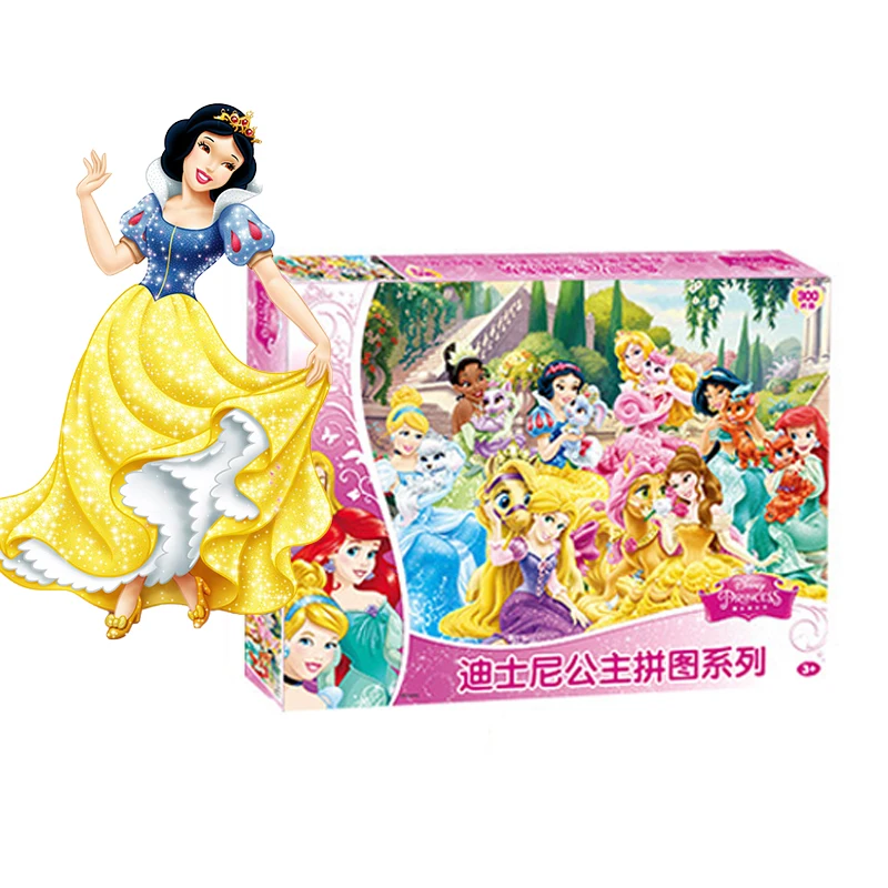 Disney princess kids puzzle DIY деревянные пазлы 300 шт. Ранние развивающие Мультяшные игрушки